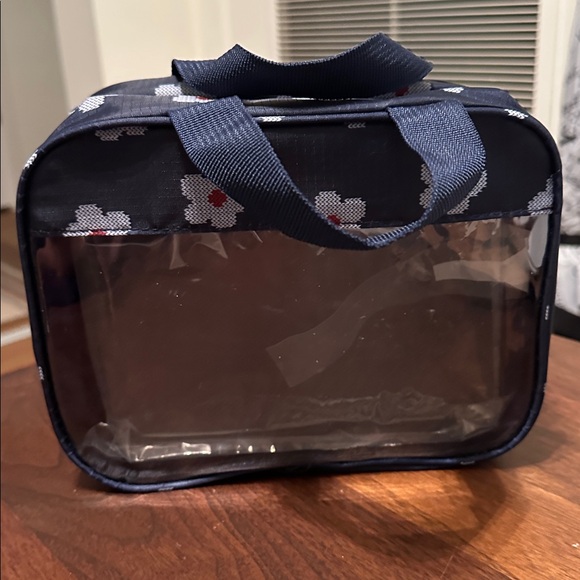 MINE | NWT Blue Floral Hanging Beauty Travel Case - Picture 3 of 5